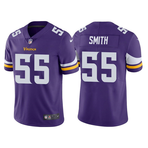 Men's Minnesota Vikings #55 Za'Darius Smith Purple Stitched Jersey Men's Minnesota Vikings #55 Za'Darius Smith Purple Stitched Jersey